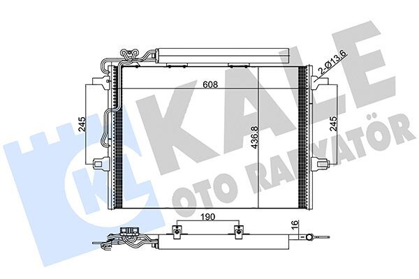 MERCEDES-BENZ 211-219 2002-2009 KLIMA RADYATÖRÜ A2115001154 KALE
