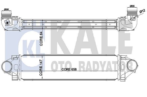 FORD FOCUS/MONDEO/S-MAX/FREELANDER 2/ EVOQUE/S80 II/V70 III 07- TURBO RADYATÖRÜ 6G91 9L440 CD KALE
