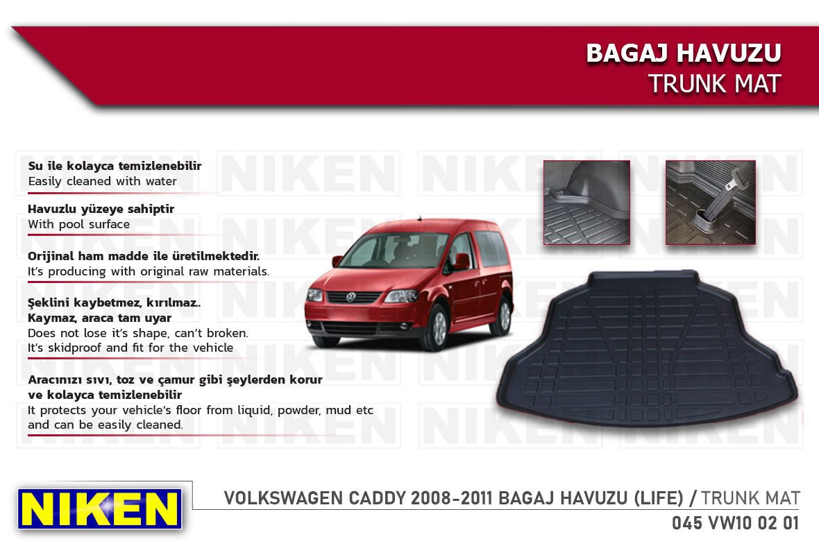 VW CADDY 2008-2011 BAGAJ HAVUZU (LIFE)