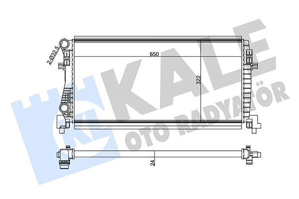 VOLKSWAGEN GOLF7-A3-LEON 13- SU RADYATÖRÜ 5Q0121251EC KALE