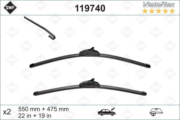 FORD FOCUS 98- SILECEK SÜPÜRGESI ÖN TAKIM 5U7J S17528 BA SILBAK