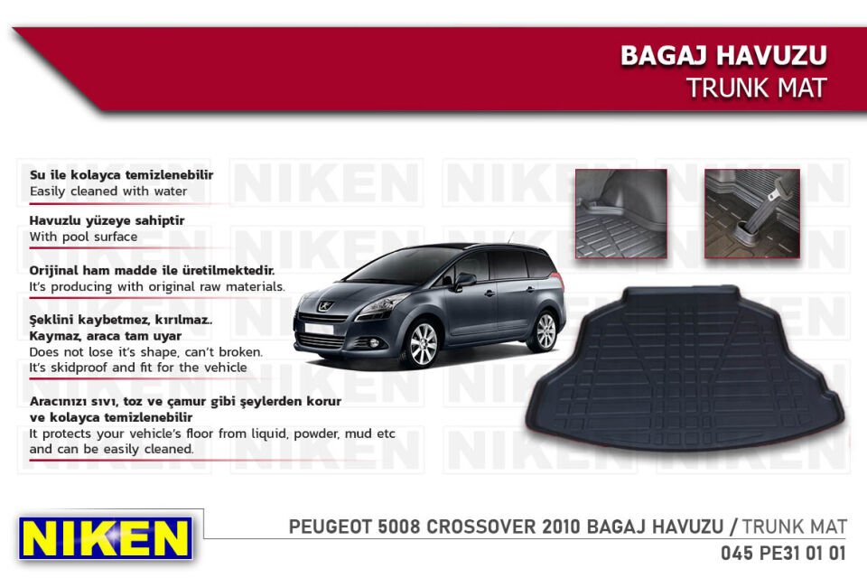 PEUGEOT 5008 CROSSOVER 2010 BAGAJ HAVUZU