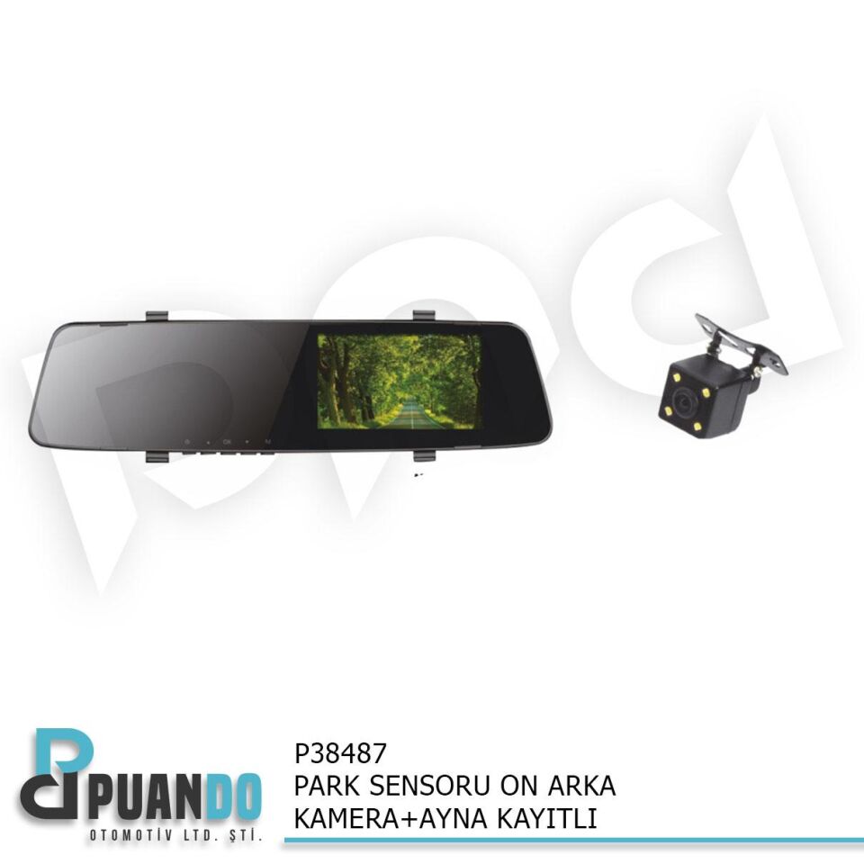 PARK SENSORU ON ARKA KAMERA+AYNA KAYITLI