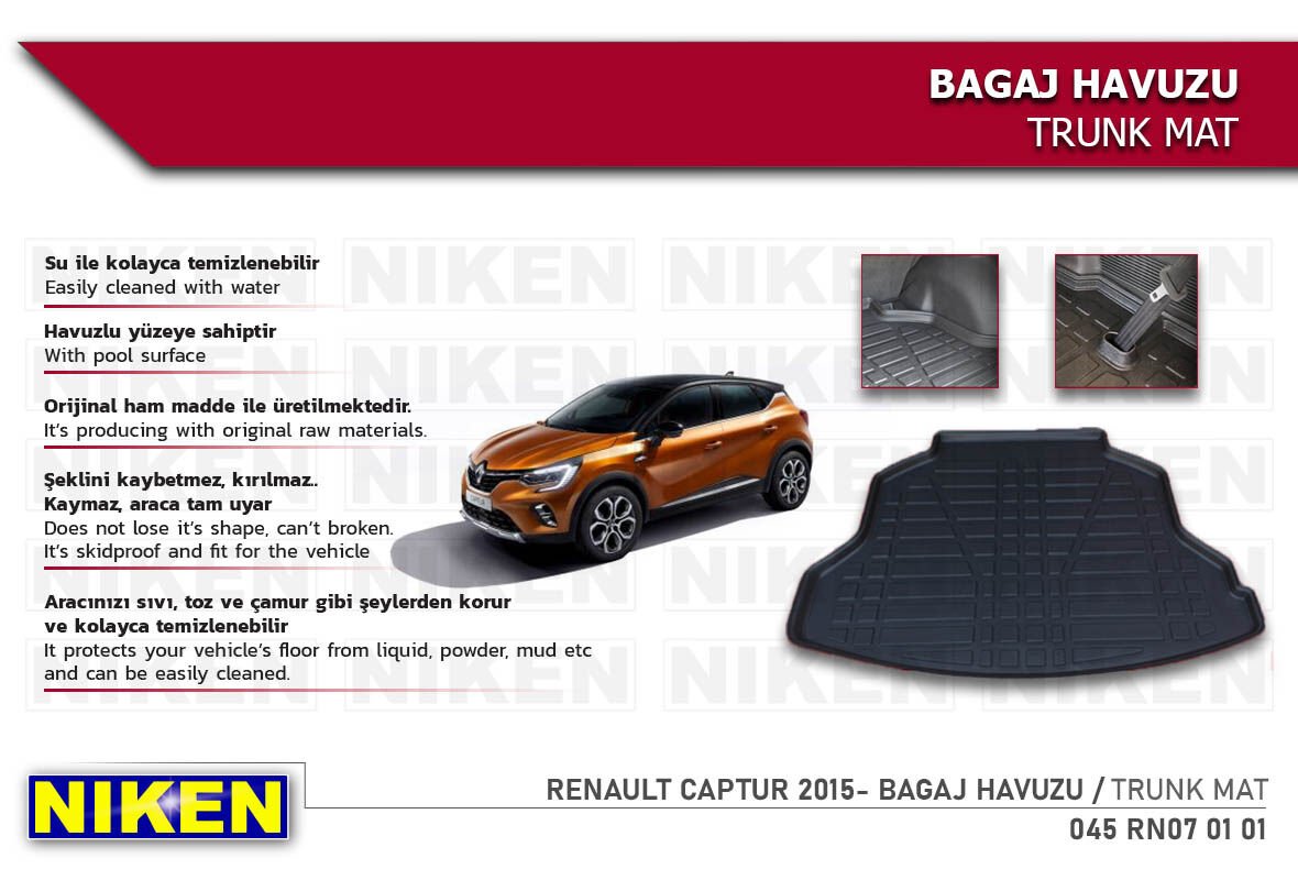RENAULT CAPTUR 2015- BAGAJ HAVUZU