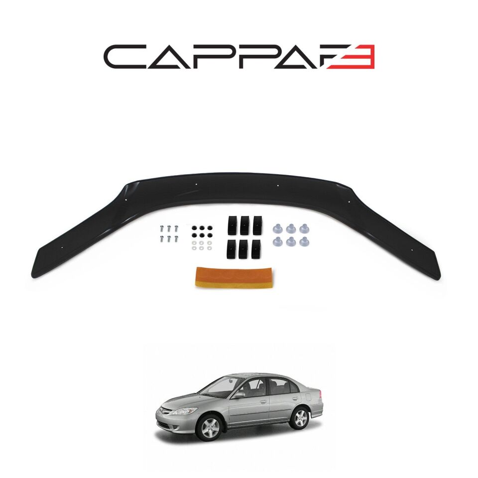 Honda Civic 2001-2006 Yıl Aralığı Uyumlu Kaput Rüzgarlık 4mm