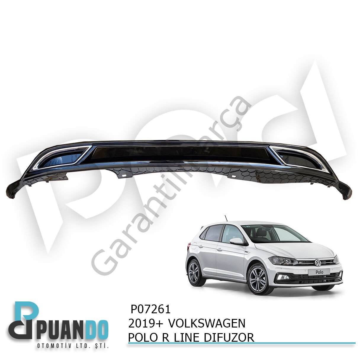 2019+ VOLKSWAGEN POLO R LINE DIFUZOR