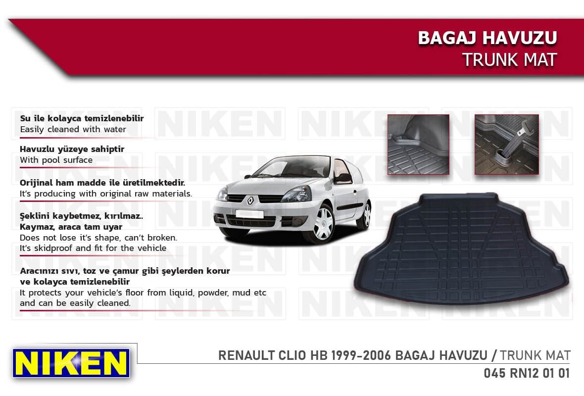 RENAULT CLIO HB 1999-2006 BAGAJ HAVUZU