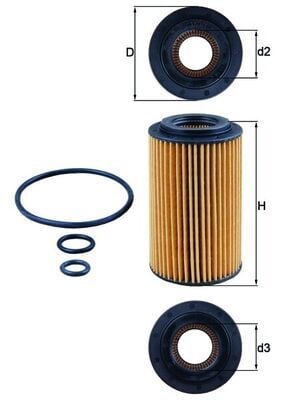 MERCEDES-BENZ W202 97-99 YAG FILTRESI A0001802209 MAHLE