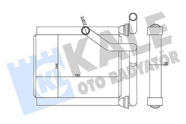 HONDA JAZZ (GD) : CITY (GE) 06-08 02-08 KALORIFER RADYATÖRÜ 79110-SAA-G02 KALE