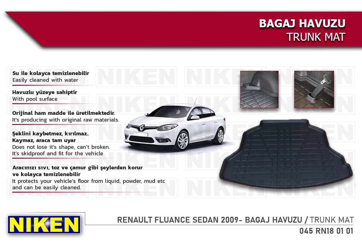 RENAULT FLUENCE SEDAN 2009- BAGAJ HAVUZU