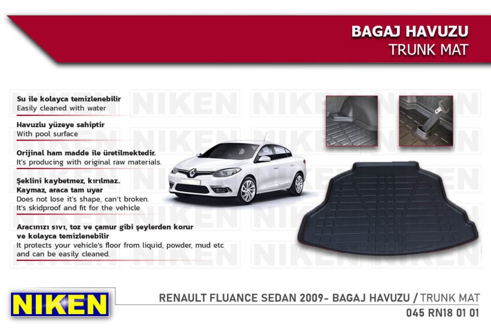 RENAULT FLUENCE SEDAN 2009- BAGAJ HAVUZU
