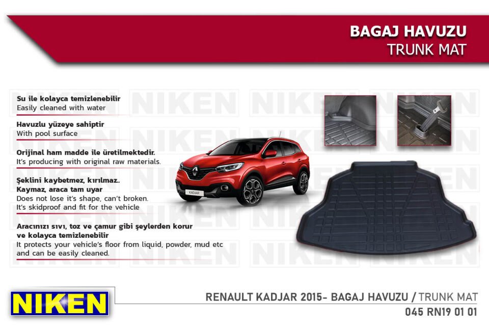 RENAULT KADJAR 2015- BAGAJ HAVUZU