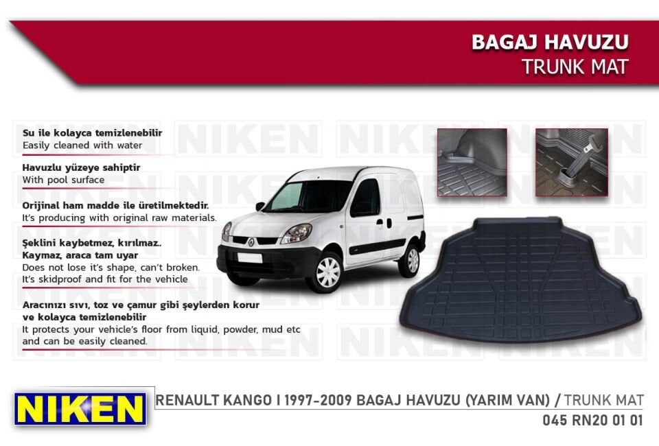 RENAULT KANGO I 1997-2009 BAGAJ HAVUZU (YARIM VAN)