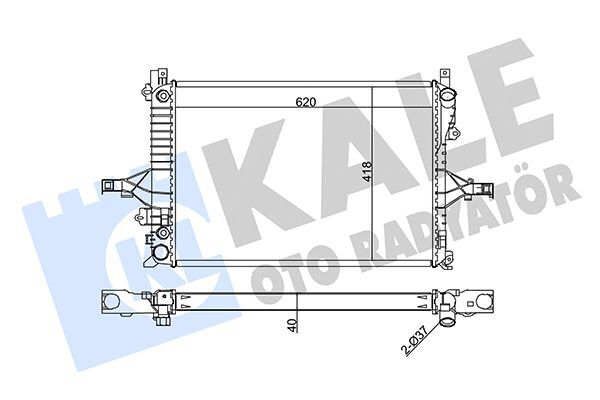 VOLVO S60/S80/V70 00- SU RADYATÖRÜ 36000487 KALE