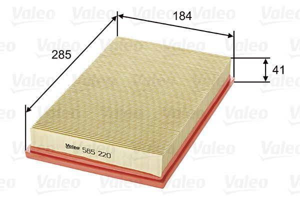 OPEL VOLVO 760 87- HAVA FILTRESI 834299 VALEO
