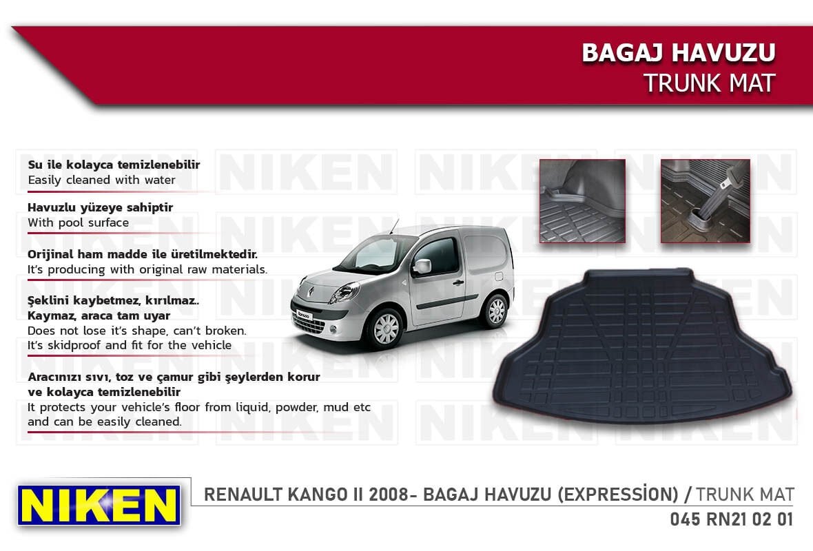 RENAULT KANGO II 2008- BAGAJ HAVUZU (EXPRESSİON)