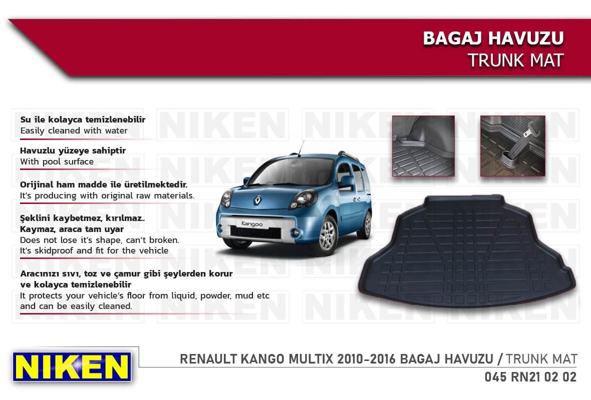 RENAULT KANGO MULTIX 2010-2016 BAGAJ HAVUZU