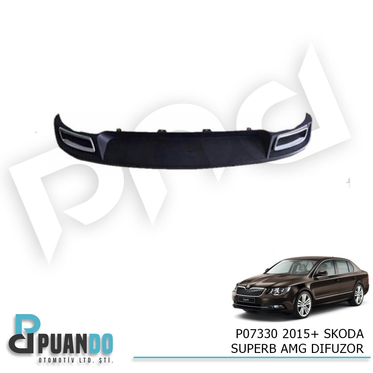 2015+ SKODA SUPERB AMG DIFUZOR