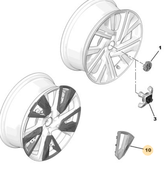 PSA 97-00 JANT ST KAPLAMA KAPAK FÜME OE-PSA