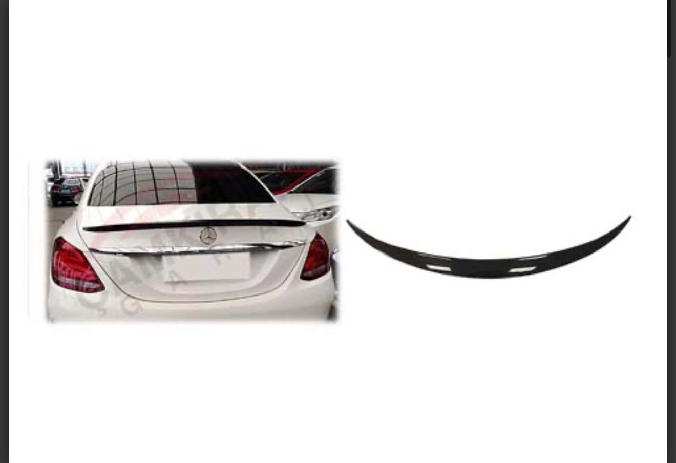 SPOYLER PLASTİK ABS MERCEDES C KASA W 205