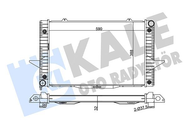 VOLVO C70/S70/V70/XC70 93- SU RADYATÖRÜ 8601356 KALE