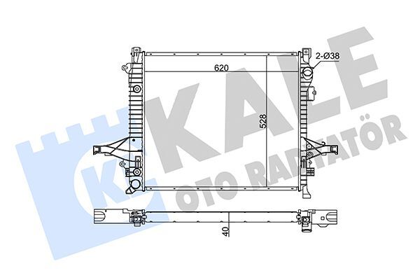 VOLVO XC90 03-14 SU RADYATÖRÜ 8602866 KALE