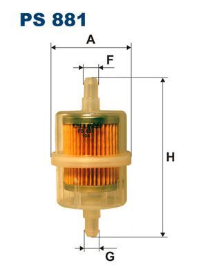 MERCEDES-BENZ 123-T 79- YAKIT FILTRESI A0014773901 FILTRON