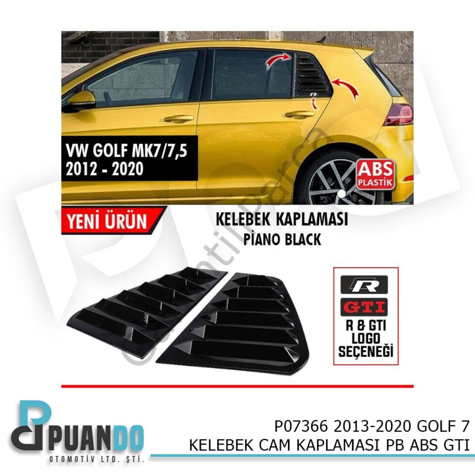2013-2020 GOLF 7/7,5 KELEBEK CAM KAPL. PB ABS GTI