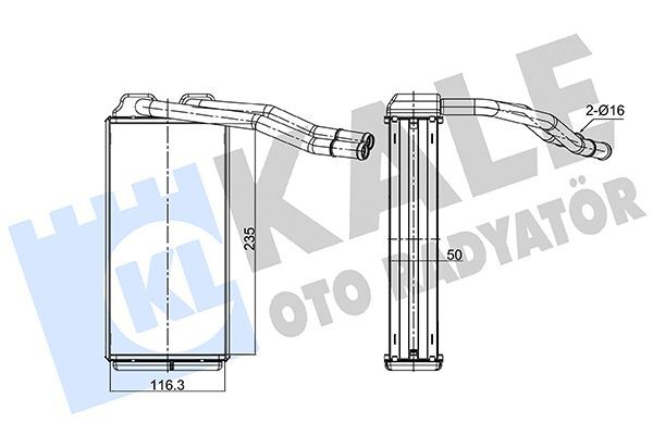 BMW FREELANDER 1 98-06 KALORIFER RADYATÖRÜ JEF100150 KALE