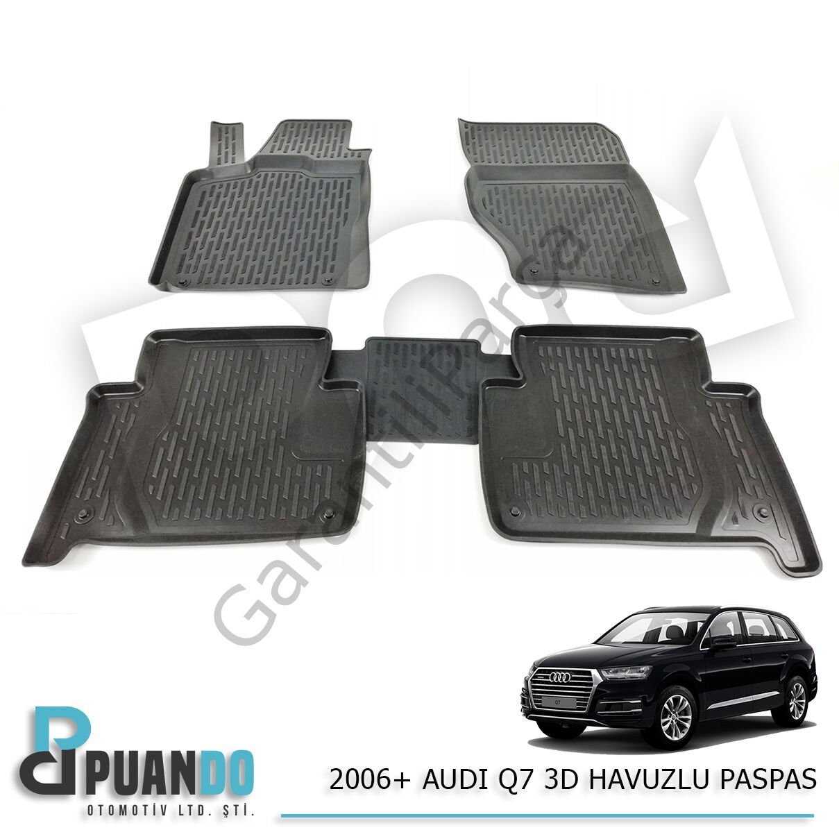 2006+ AUDI Q7 3D HAVUZLU PASPAS