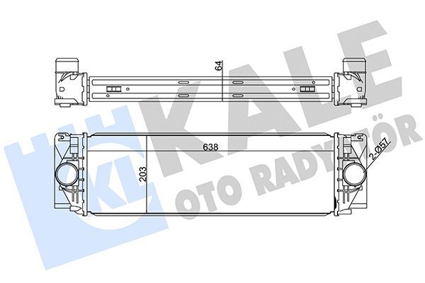 MERCEDES-BENZ W906 SPRINTER-CRAFTER 06- TURBO RADYATÖRÜ A9065010101 KALE