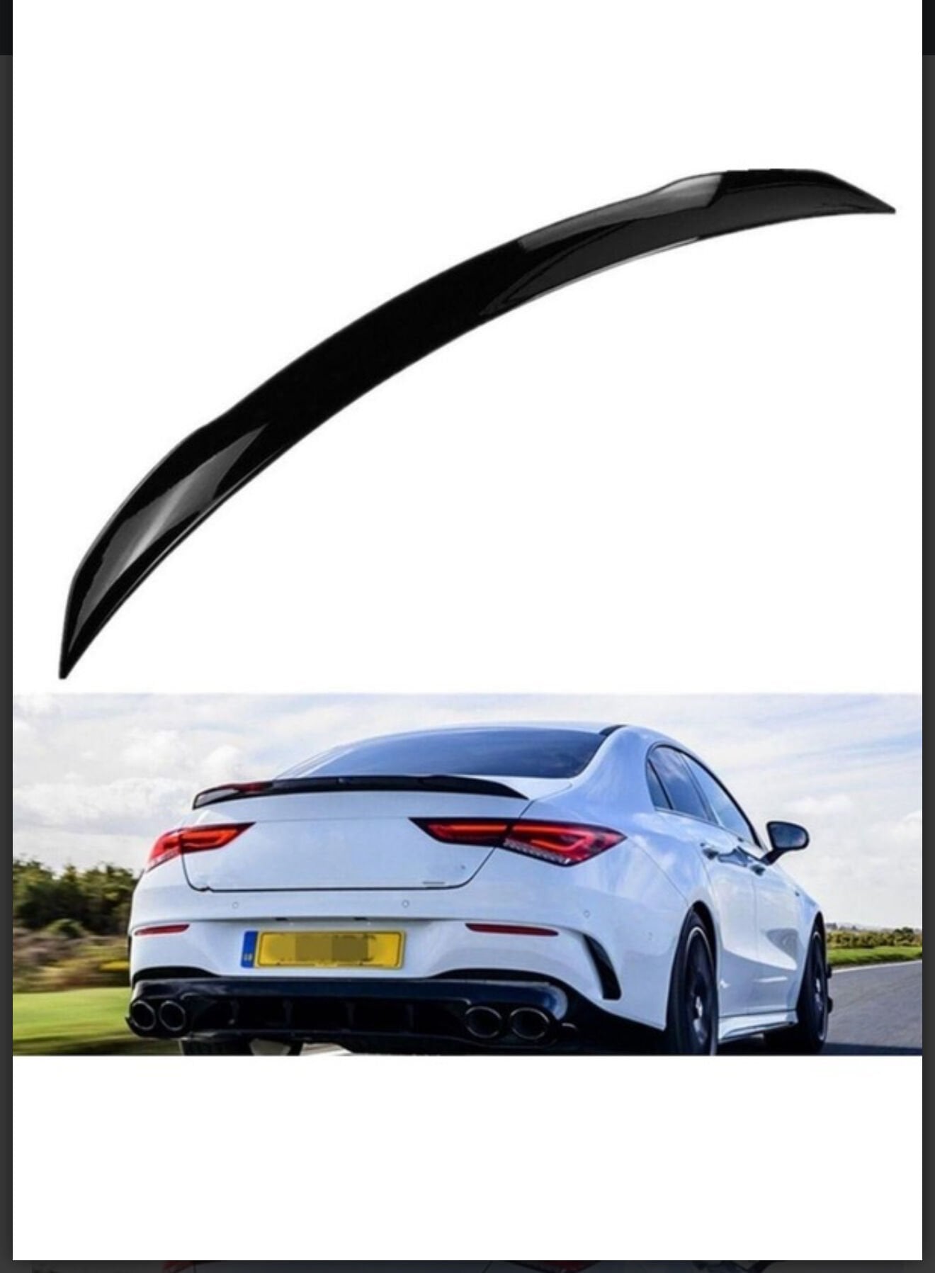 SPOYLER PLASTİK ABS MERCEDES CLA W118