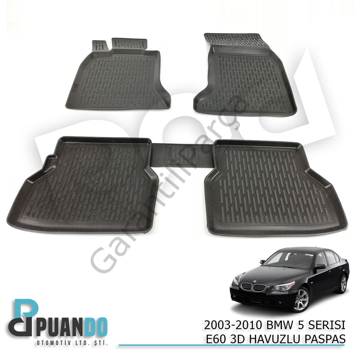 2003-2010 BMW 5 SERISI E60 3D HAVUZLU PASPAS