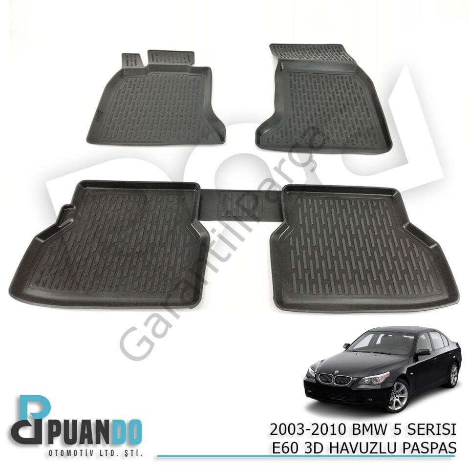 2003-2010 BMW 5 SERISI E60 3D HAVUZLU PASPAS