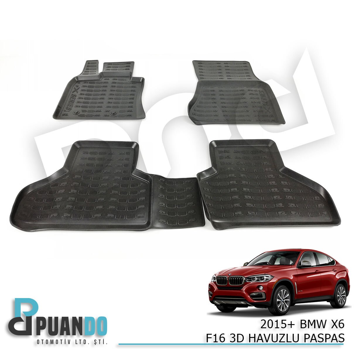 2015+ BMW X6 F16 3D HAVUZLU PASPAS
