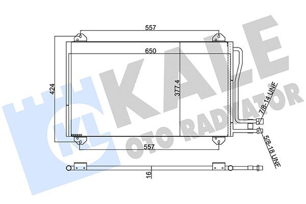 MERCEDES-BENZ SPRINTER901-902-903-904 99-06 KLIMA RADYATÖRÜ A9015000454 KALE