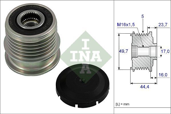 MERCEDES-BENZ W168-414 VANEO 97-04 ALTERNATÖR KASNAGI A1661550215 INA
