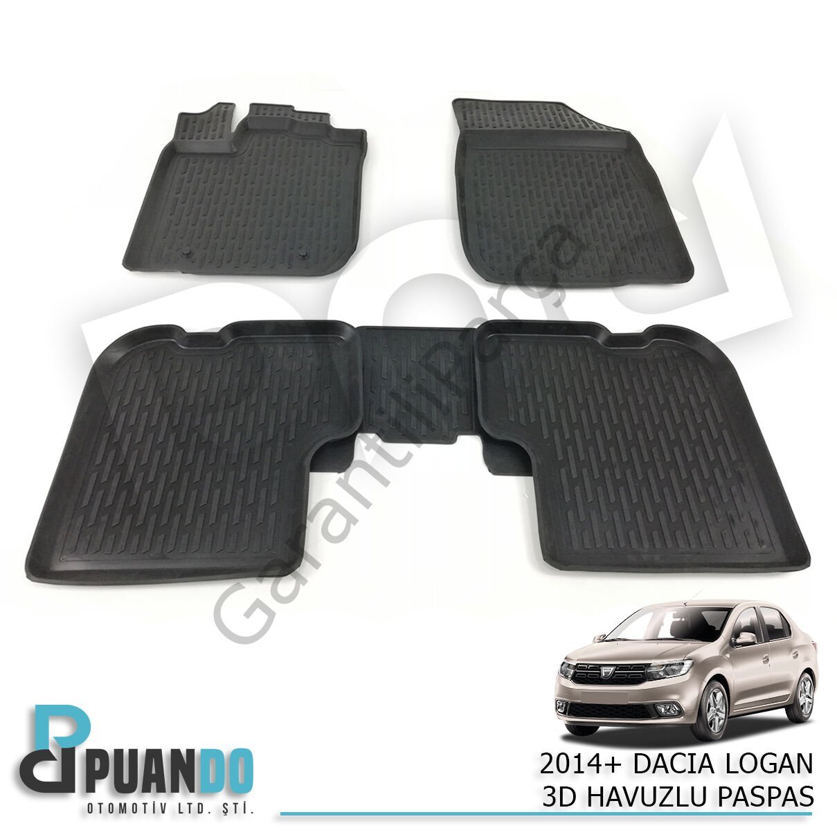 2014+ DACIA LOGAN 3D HAVUZLU PASPAS