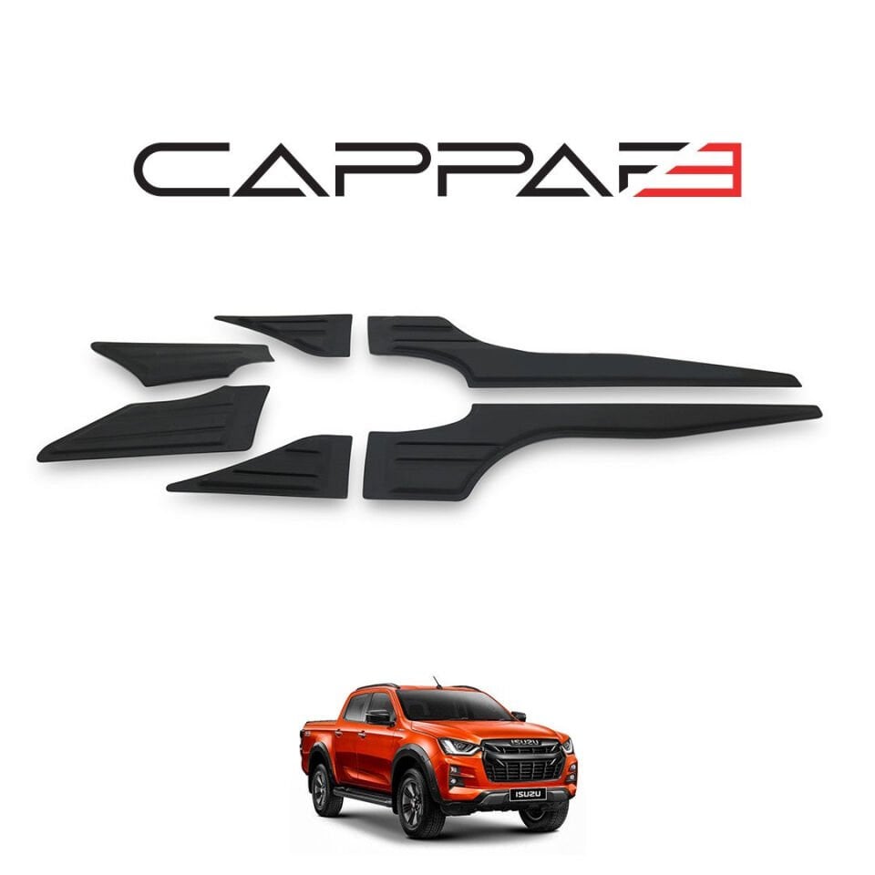 Isuzu D-Max 2020- Yılı ve Sonrası Uyumlu Yarasa Kapı Kaplama 6 Parça
