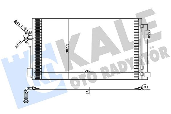 MERCEDES-BENZ VITO.111,115, 04- KLIMA RADYATÖRÜ A6398350070 KALE