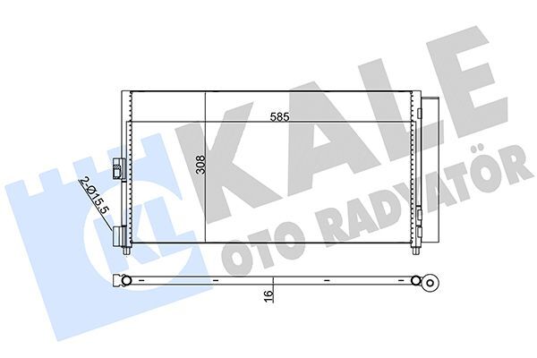 FIAT DOBLO/PUNTO/IDEA 01-06 KLIMA RADYATÖRÜ 51804991 KALE