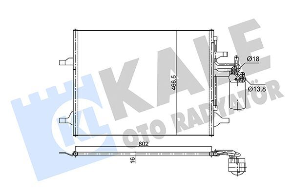 VOLVO S60/S80/V60/V70 10- KLIMA RADYATÖRÜ 31305212 KALE