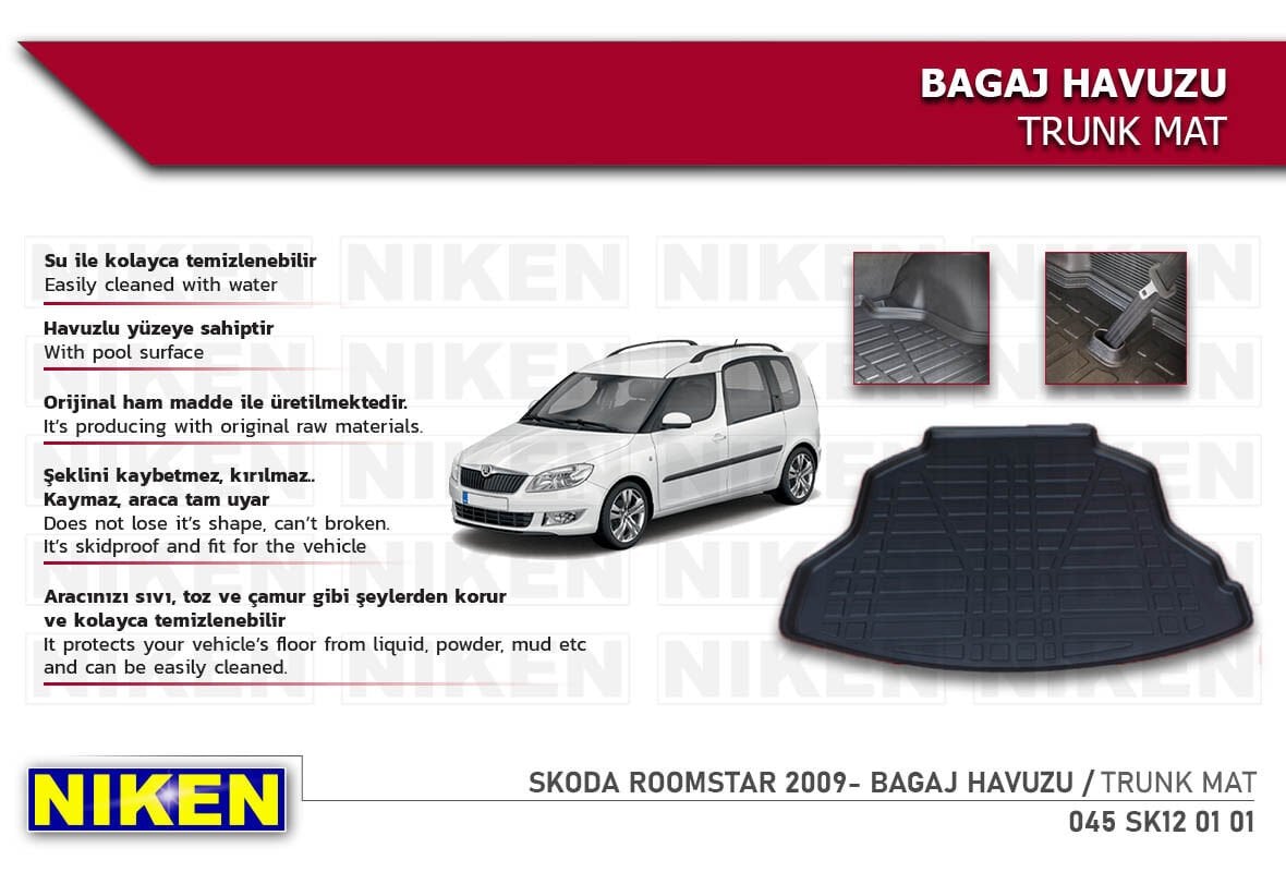 SKODA ROOMSTAR 2009- BAGAJ HAVUZU