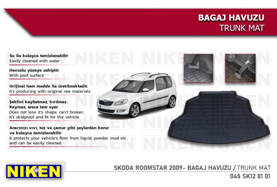 SKODA ROOMSTAR 2009- BAGAJ HAVUZU