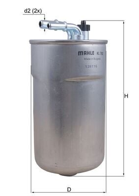 OPEL Corsa D/E Yakıt Filtresi Mahle KL 792-818031