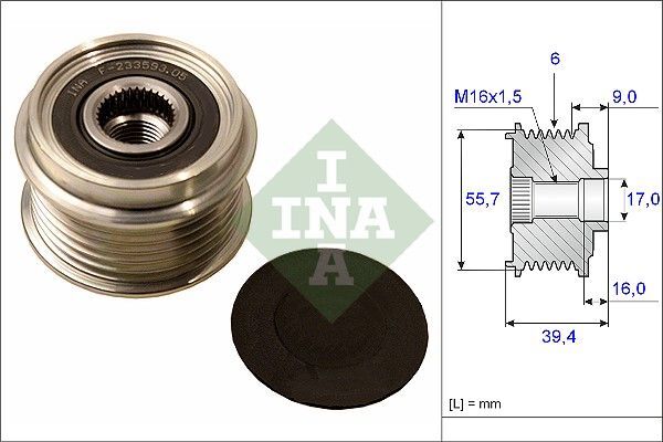 VOLKSWAGEN POLO-CORDOBA-IBIZA-FABIA 01-10 ALTERNATÖR KASNAGI 03D903119A INA