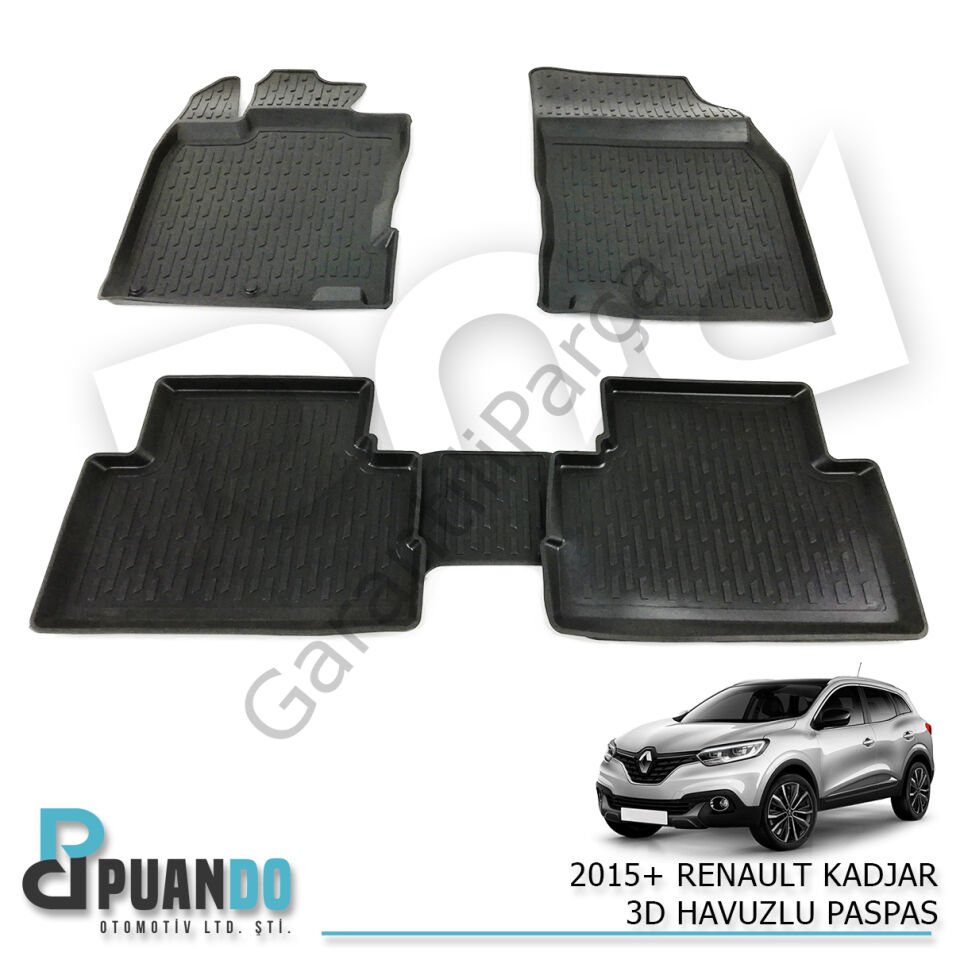 2015+ RENAULT KADJAR 3D HAVUZLU PASPAS