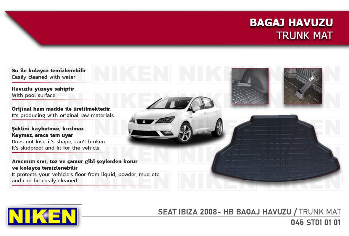 SEAT IBIZA 2008- HB BAGAJ HAVUZU