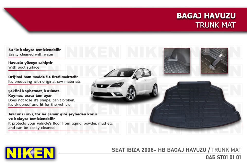 SEAT IBIZA 2008- HB BAGAJ HAVUZU