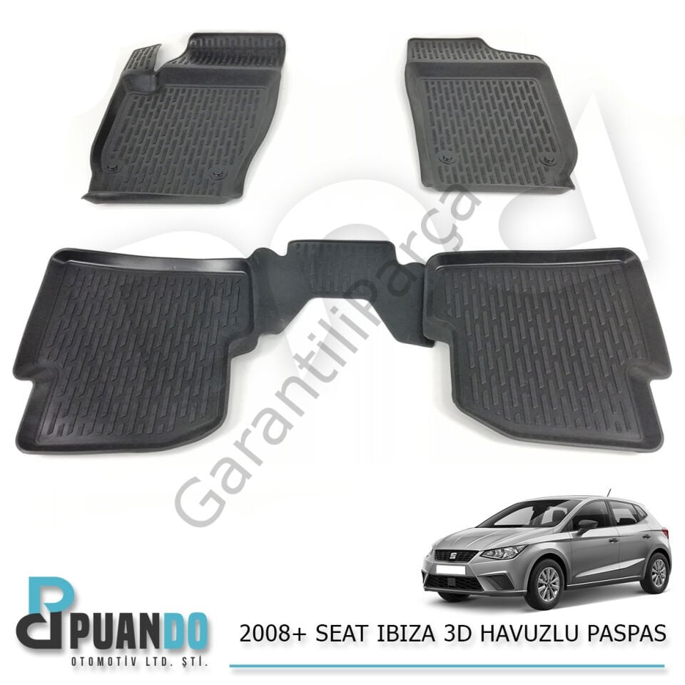2008+ SEAT IBIZA 3D HAVUZLU PASPAS 5 PARCA